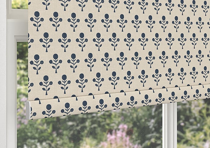 Emily Bond Hawthorn, Indigo - Roller Blind - Image 4